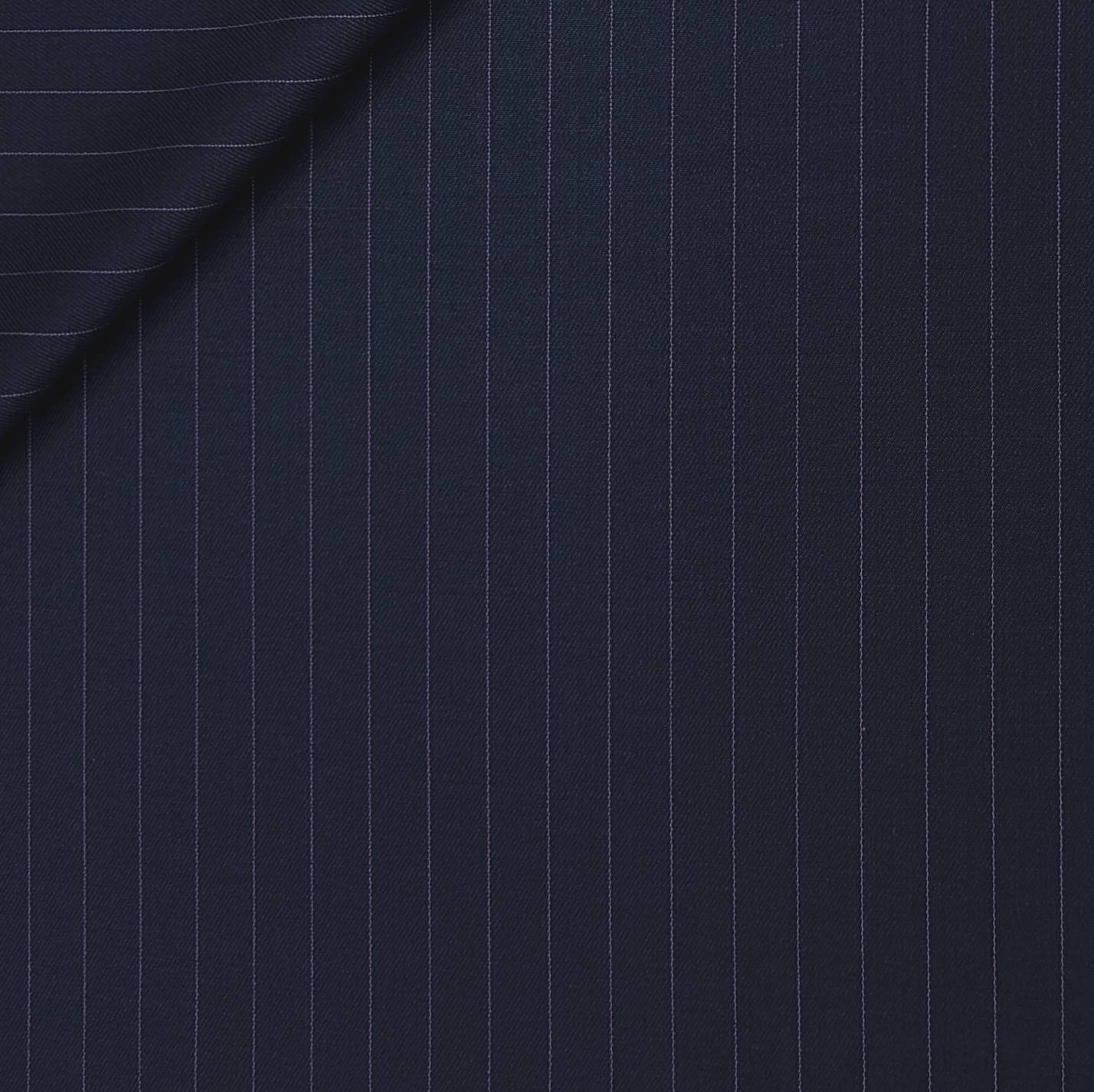 Trouser Fabric Canetti Italy Luxury 90s Wool Blended Lining Colour Dark Blue